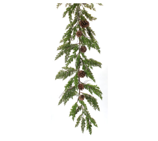 Melrose Mixed Pine Garland w/Pinecone Accents (Set of 2)