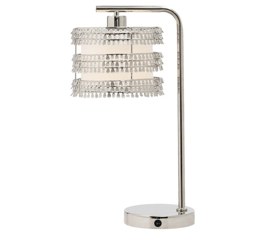 River of Goods 19.5"H Quigley Silver Drum ShadeTable Lamp