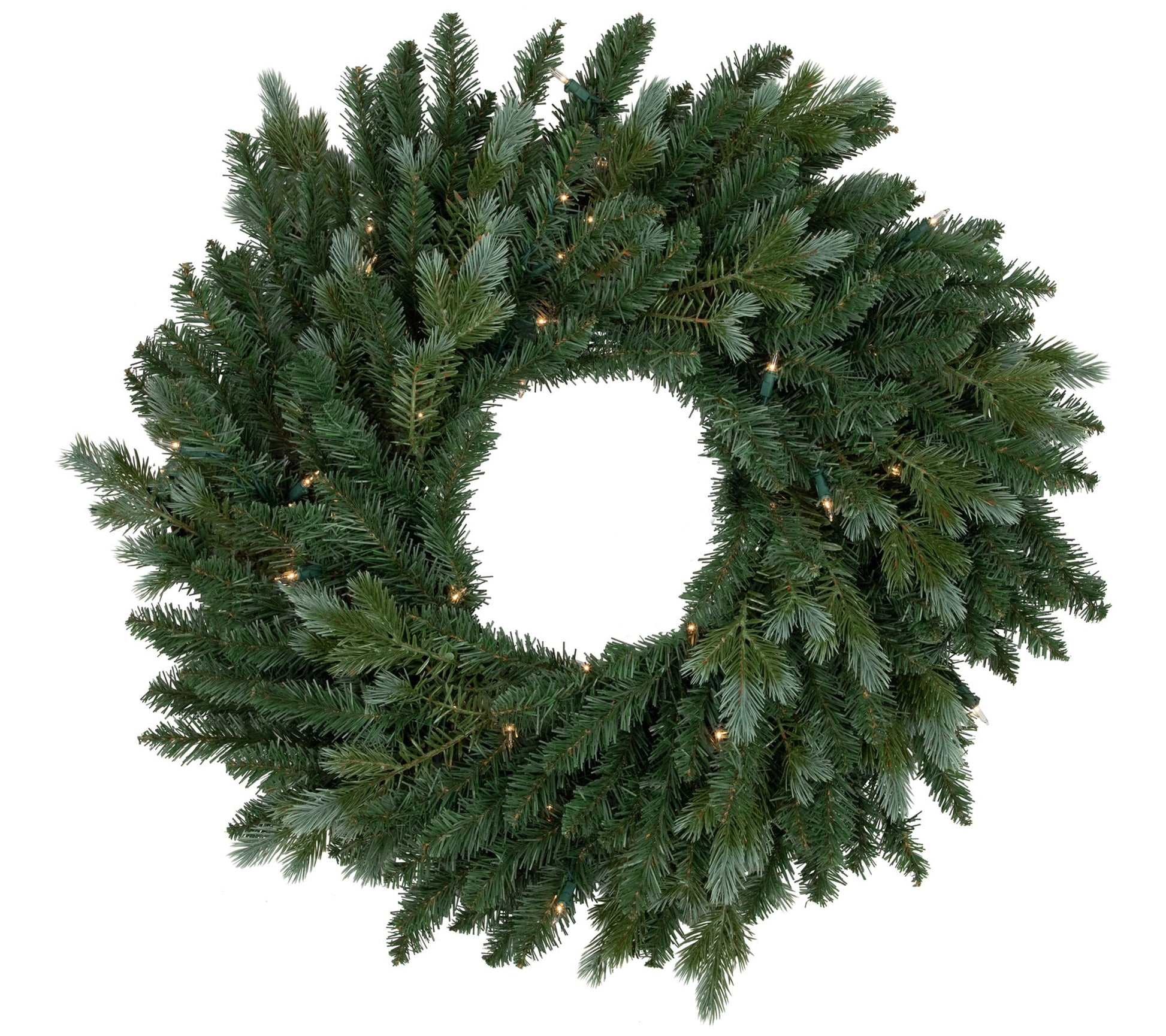 Northlight Blue Spruce 36in Christmas Wreath w/  Clear Lights