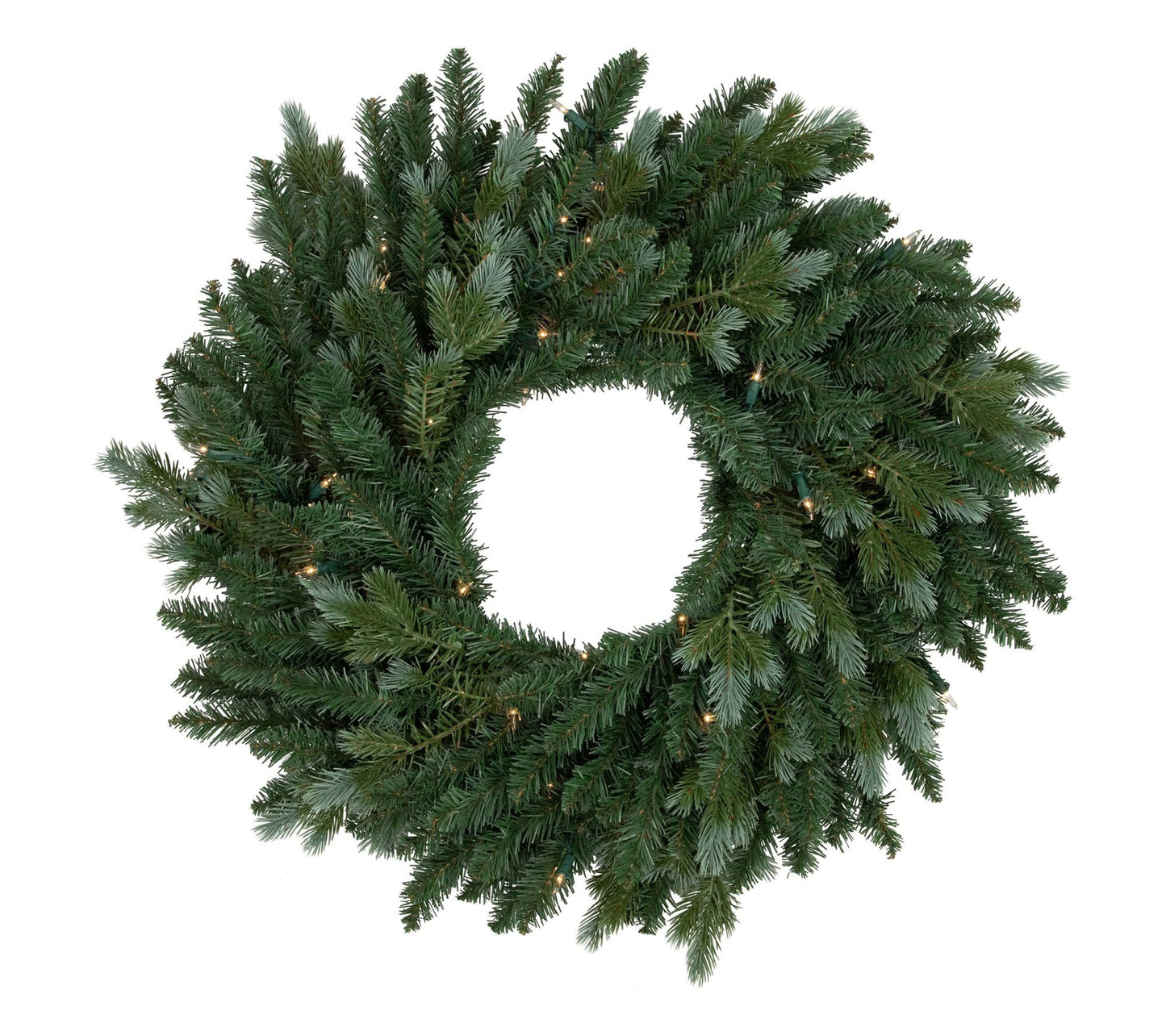 Northlight Blue Spruce 48-Inch Christmas Wreath  Clear Lights