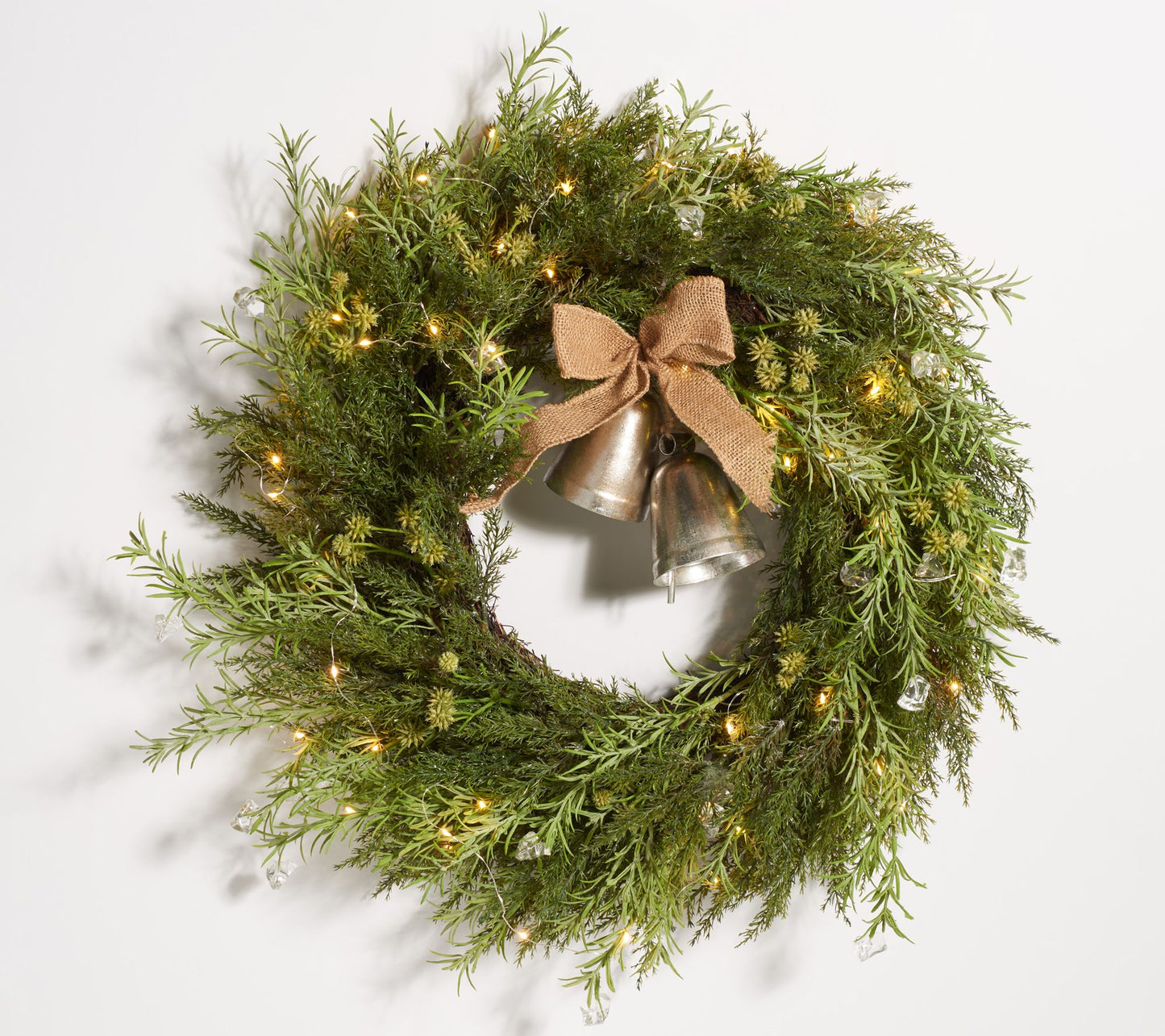Safavieh Faux 22" Pine LED Wreath