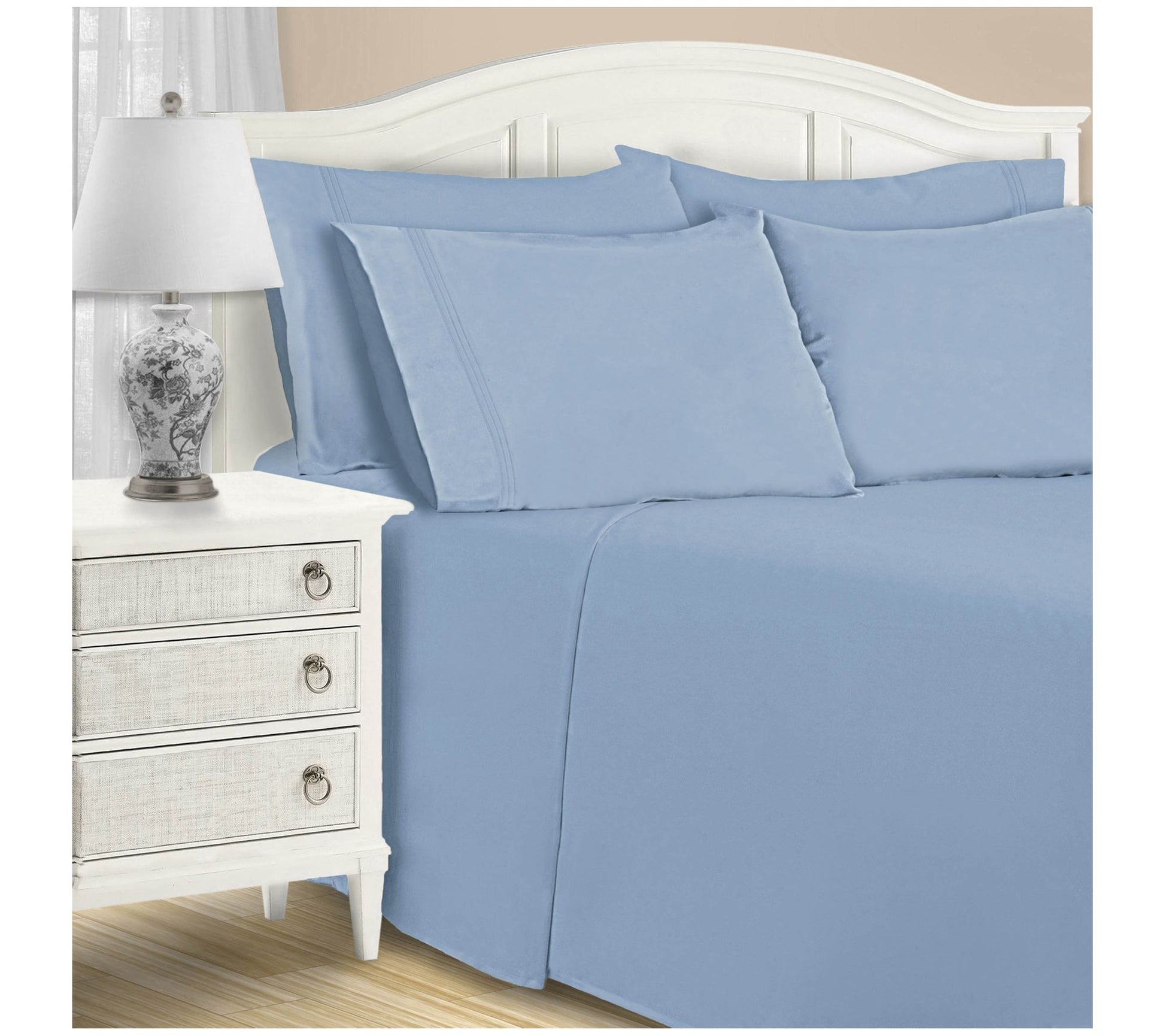 Superior 1500TC Cotton Blend Deep Pocket 6-PC S heet Set, Quee