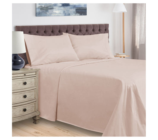 Superior Egyptian Cotton 400-TC Solid Bed Sheet Set, King