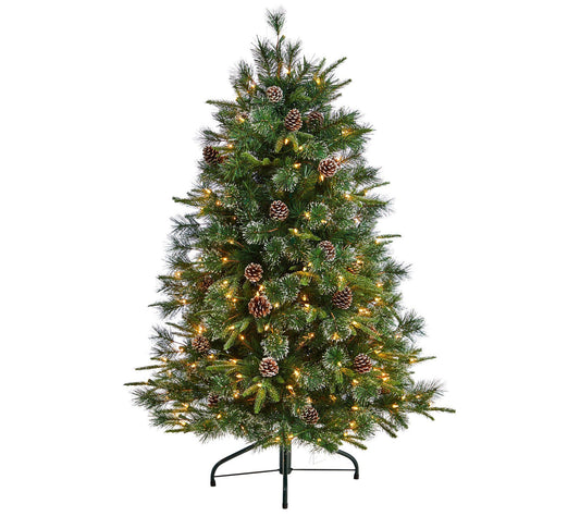 Nearly Natural 5' Snowed Tipped Clermont Pine T ree