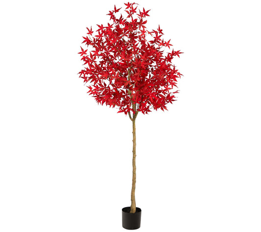 Nearly Natural 6' Autumn Maple Artificial Fal l Tree