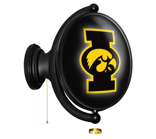 The Fan-Brand NCAA Oval Rotating Lighted Wall Sign