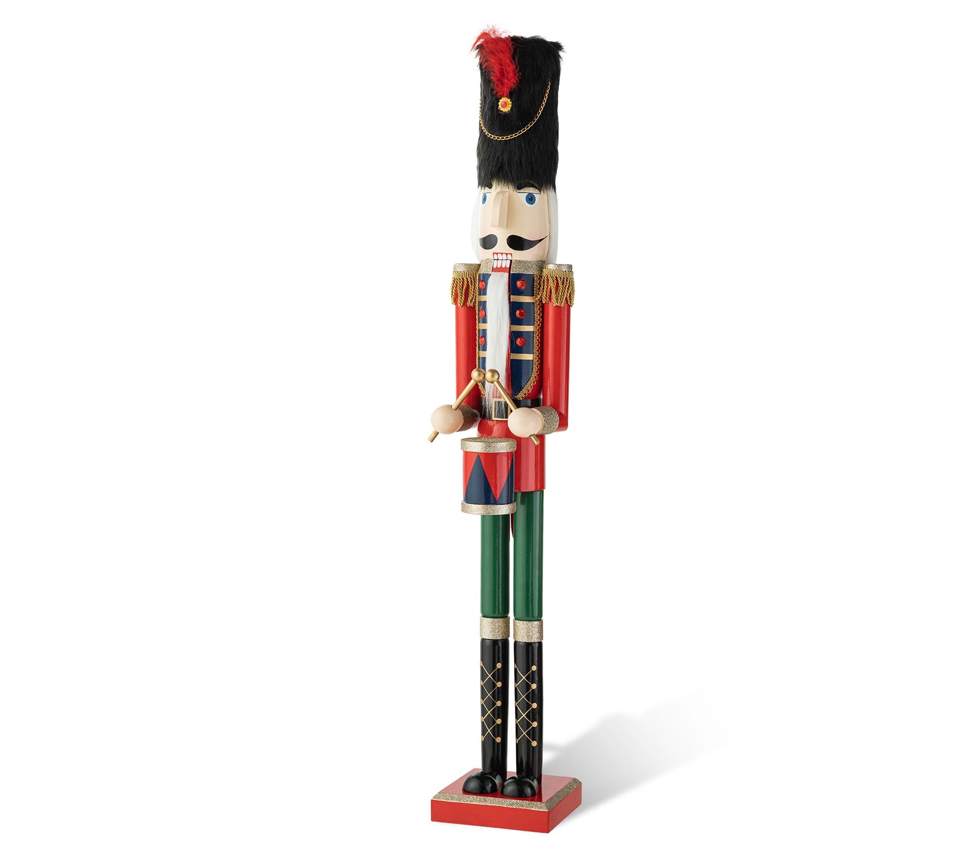 Glitzhome 42"H Wooden Christmas Soldier Nutcrac ker