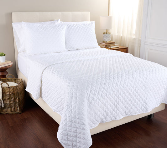 Northern Nights Cotton Sateen Quilt & Sham Set- Full