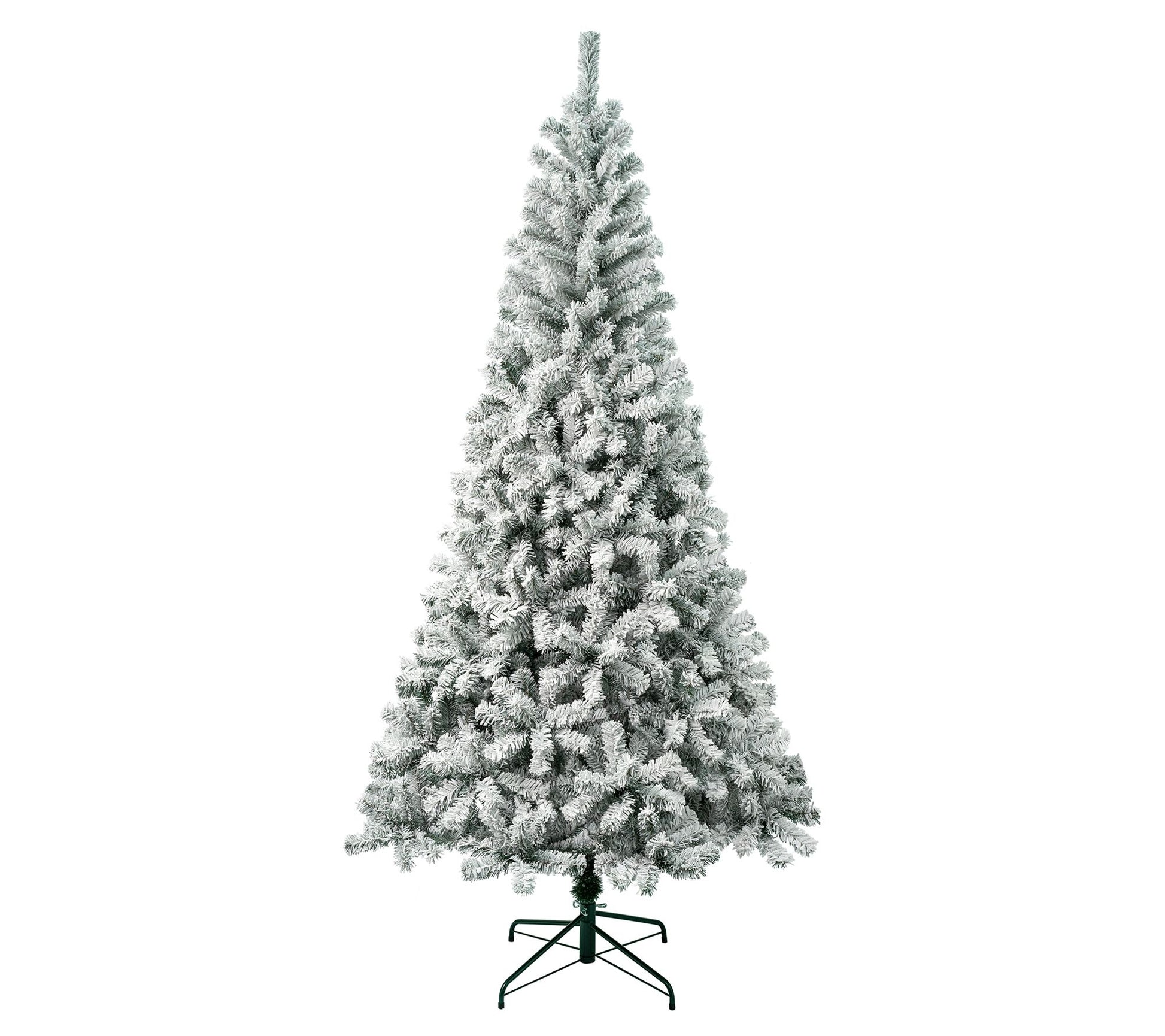 National Tree 7.5' Acacia Flocked Tree