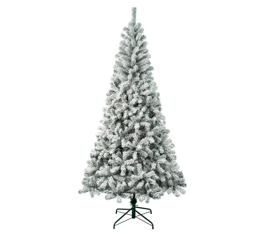 National Tree 7.5' Acacia Flocked Tree