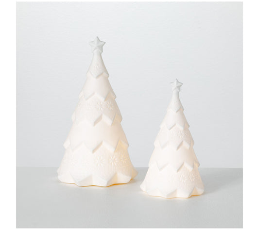 The Whitehurst Company S/2 Porcelain Lighted Tr ee