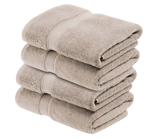 Superior Egyptian Cotton Plush Absorbent 4-PC Bath Towel Set