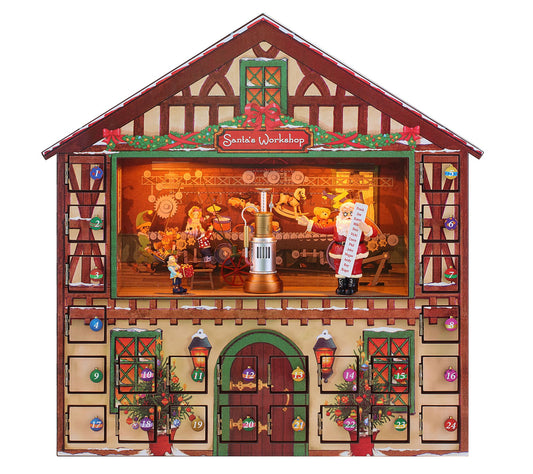 Mr. Christmas 16" Musical Santa's Workshop Advent Calendar