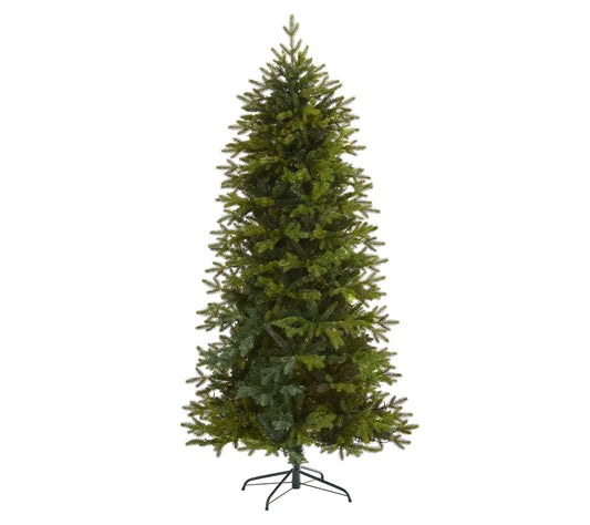 Nearly Natural 7' Belgium Fir Artificial Christmas Tree