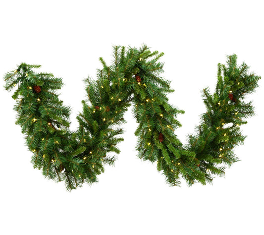 Vickerman 9' x 16" Cheyenne Garland LED 100WW