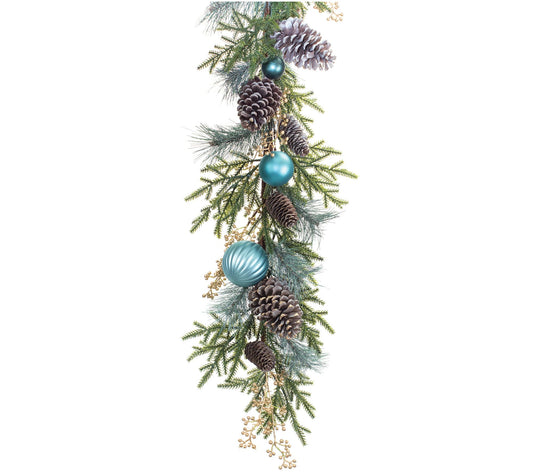 Melrose Decorated Holiday Pine Garland 6'L