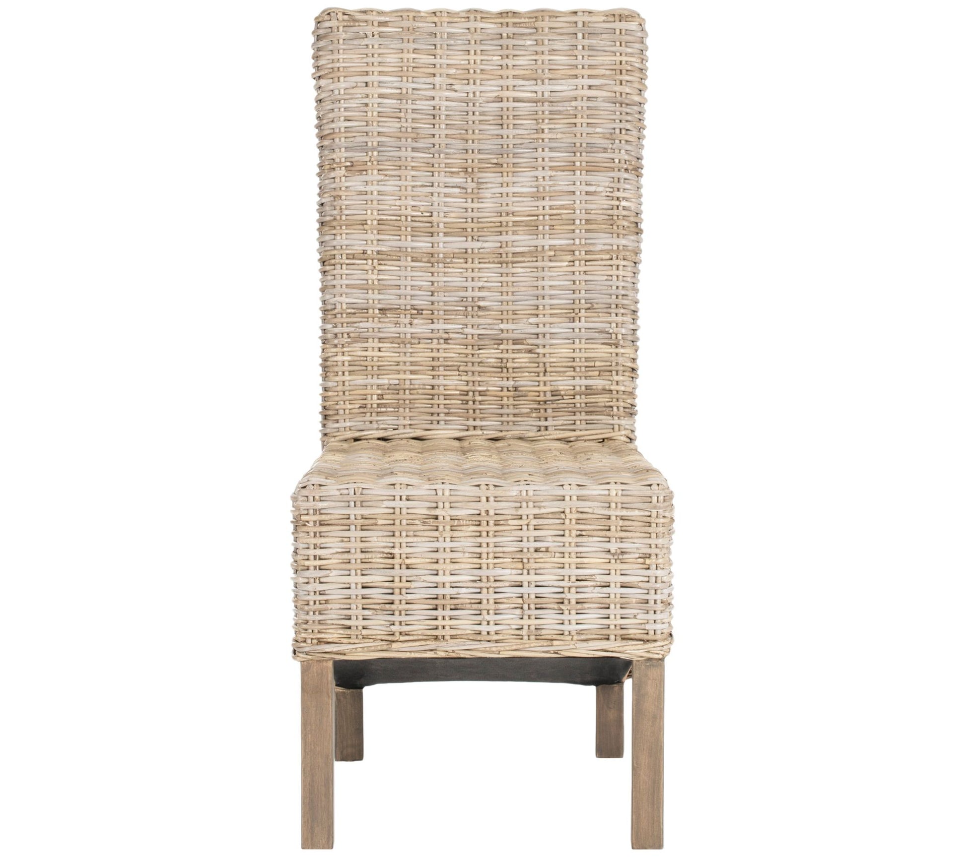 Baxton Studio Darielle Boucle Fabric and Brown Accent Chair