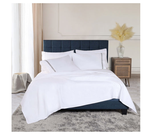 Superior Egyptian Cotton 1000TC Embroidered BedSheets- King