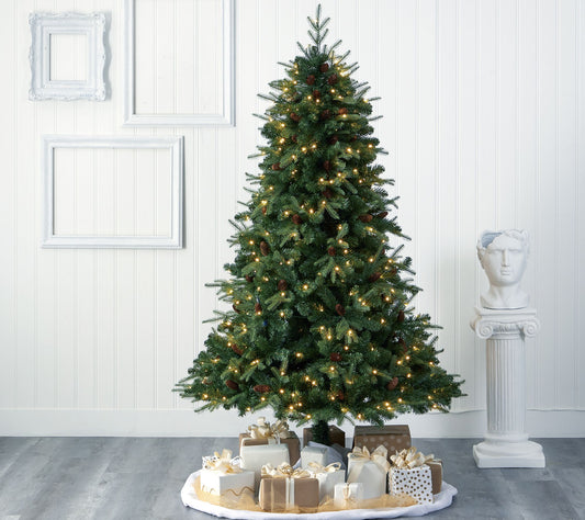 Nearly Natural 7' Wellington Natural Look Fauxhristmas Tree