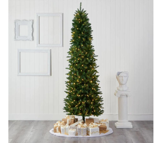7.5-ft Slim Green Mountain Pine Artificial Chritmas Tree