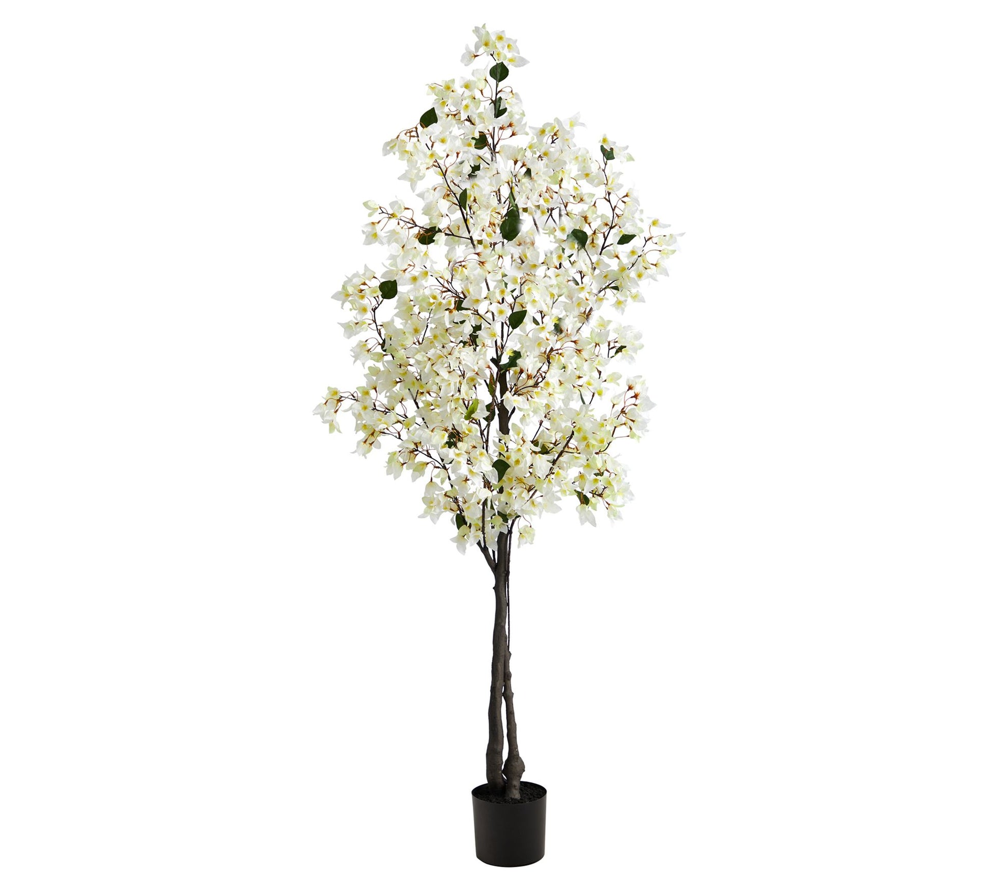 Nearly Natural 6' Artificial Bougainvillea Treewith Planter