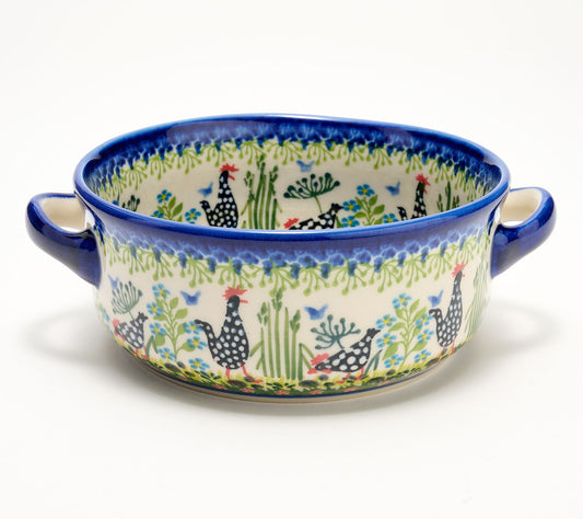 Lidia's Polish Pottery Hand Painted Mini Round Baker