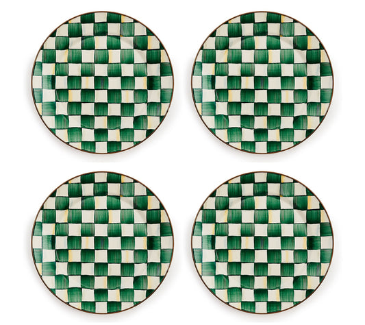 MacKenzie- Childs Set of 4 Enamel Chargers
