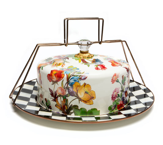 Mackenzie- Childs Enamel Cake Carrier