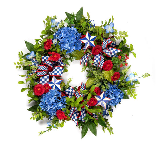 MacKenzie- Childs Americana Hydrangea Wreath