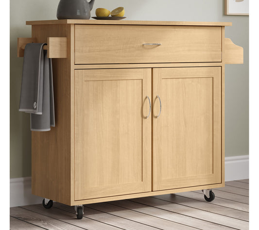 Lavish Home Kitchen Island Spice Rack & StorageRolling Cart
