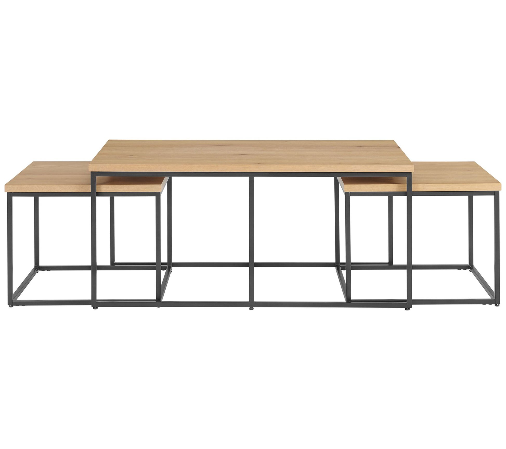Lavish Home 3-Piece Coffee Table Set Modern Nesing Tables