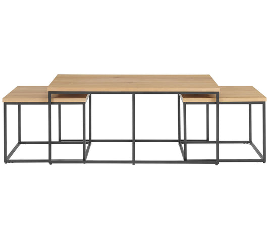 Lavish Home 3-Piece Coffee Table Set Modern Nesing Tables