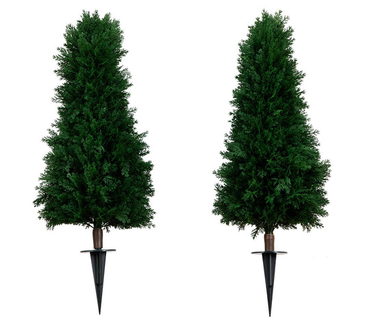 Nearly Natural 36" Faux Cedar Plant UV Resistant (Set of 2)