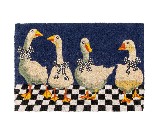 MacKenzie-Childs Gaggle of Geese Entrance Mat