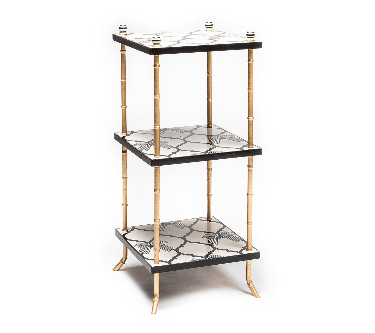 MacKenzie-Childs Pretty As a Bow 3-Tiered Table