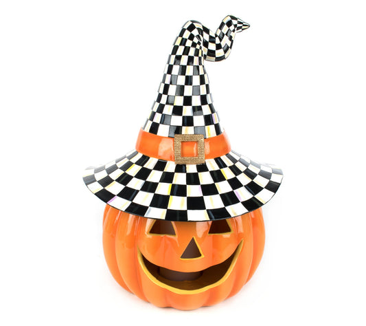 MacKenzie- Childs Trick or Treat Illuminated Happy Jack