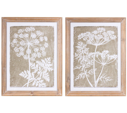 Melrose Queen Anne Fern Wall Art (Set of 2)