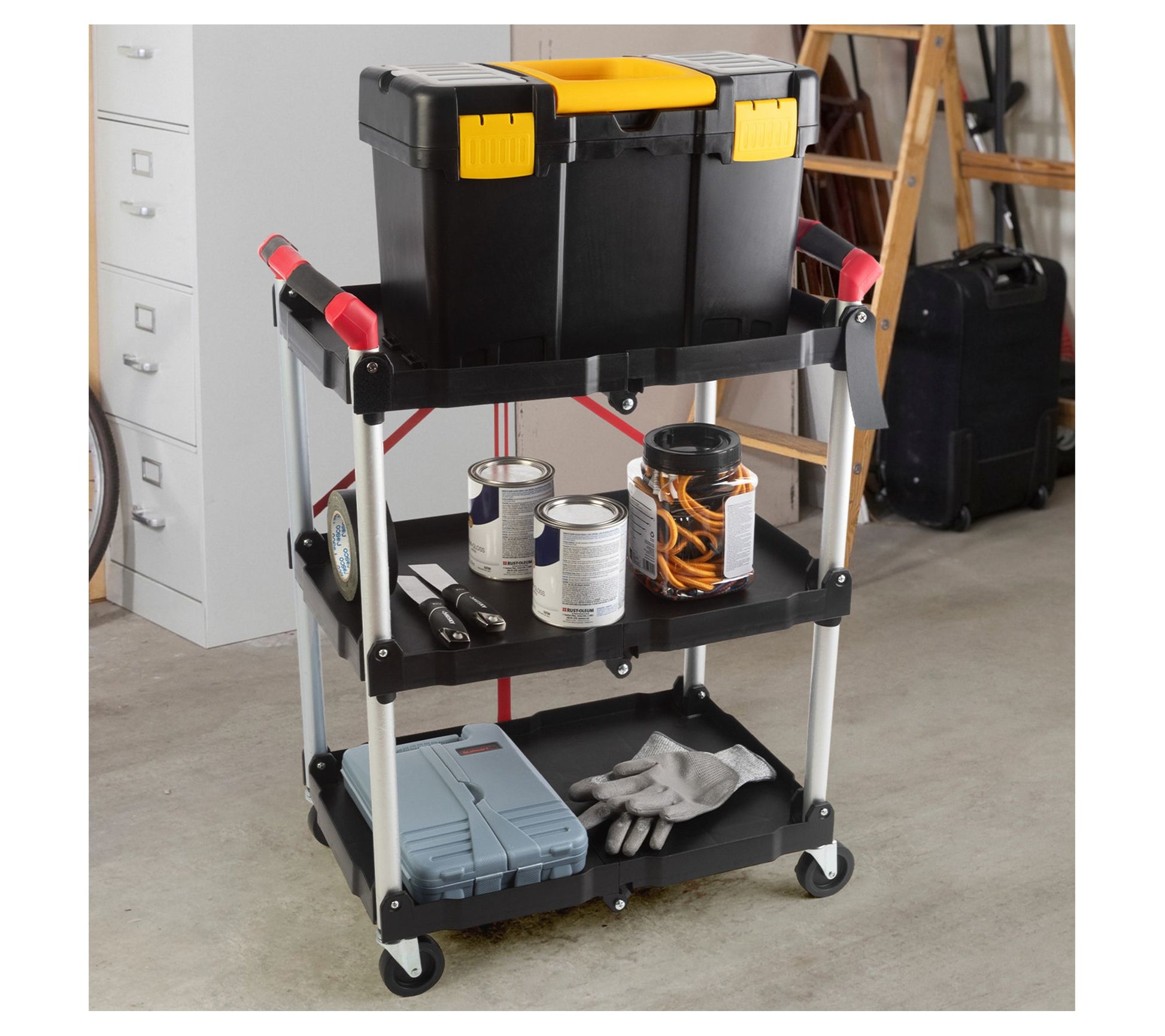 Stalwart Collapsible Cart - Portable and Lightw eight