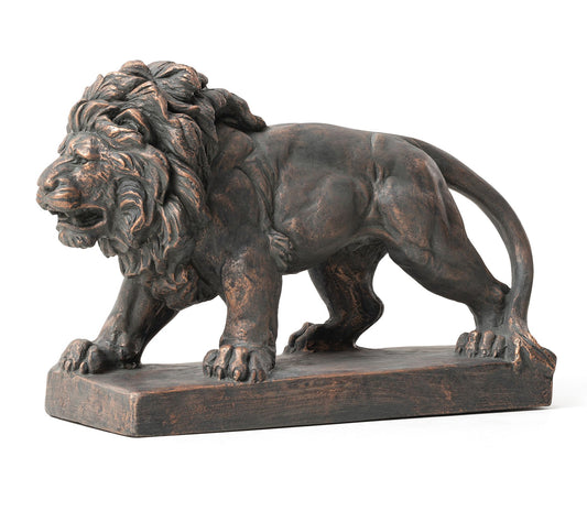 Glitzhome 24.5" MGO Walking Lion Lawn Garden St atue