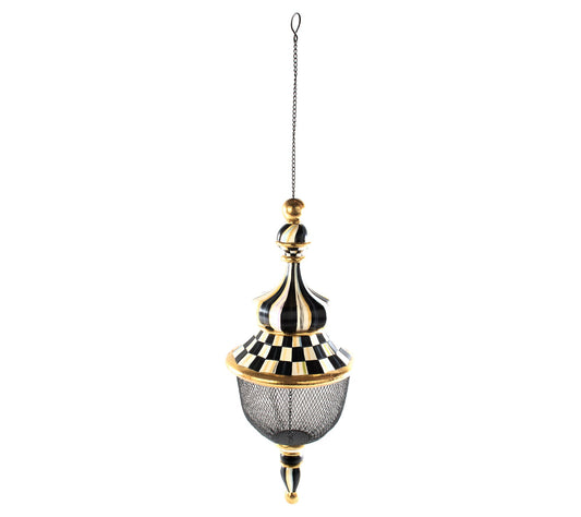 MacKenzie-Childs Courtly Check Pendant Bird Fee der