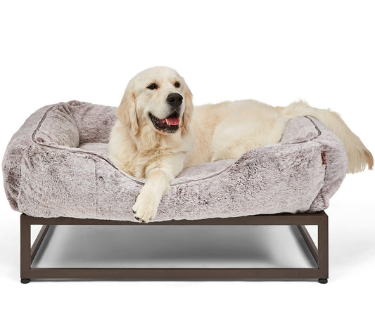 FUZI Pets Luxury Elevated Plus Dog Bed -Large