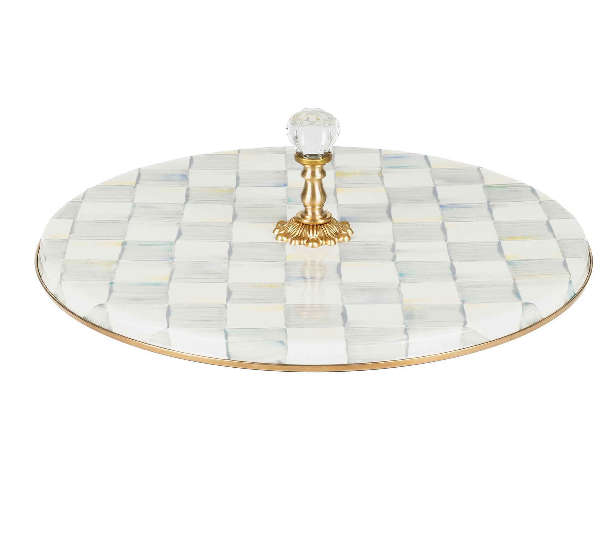 MacKenzie-Childs Sterling Check Cheese Course