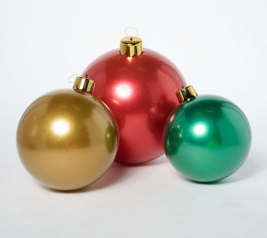Holiball S/3 Oversized Indoor/Outdoor Inflatable Ornaments
