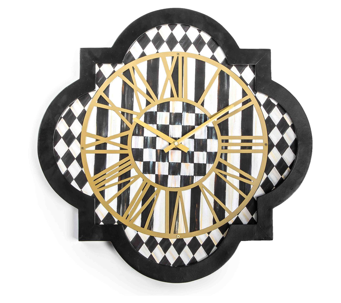 MacKenzie-Childs Courtly Check Tile Wall Clock