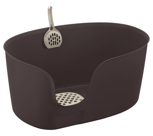 Richell PAW TRAX High Wall Cat Litter Box withScoop - XL