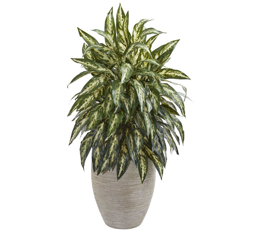 Nearly Natural Aglonema Artifi cial Plant in P lanter