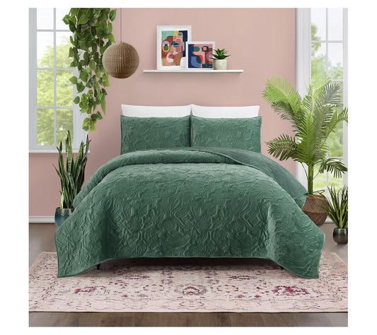 JUNGALOW by Justina Blakeney Secret Garden Quilt Set- K