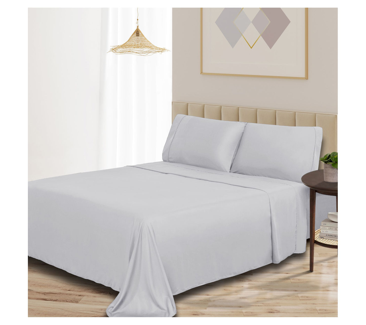 Superior Rayon made from Bamboo Solid Sheet Set, Split King