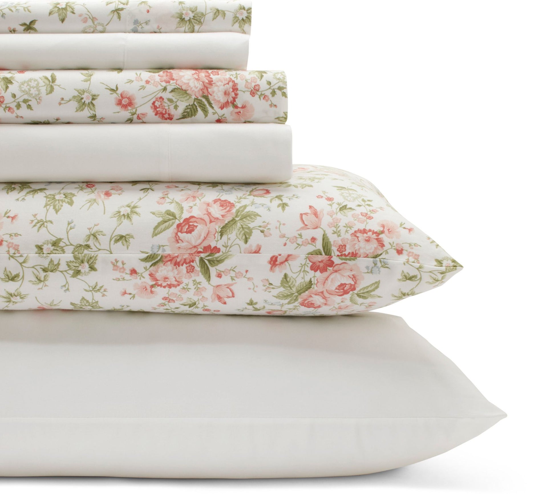 Laura Ashley Marissa - Cotton Red King Sheet Set