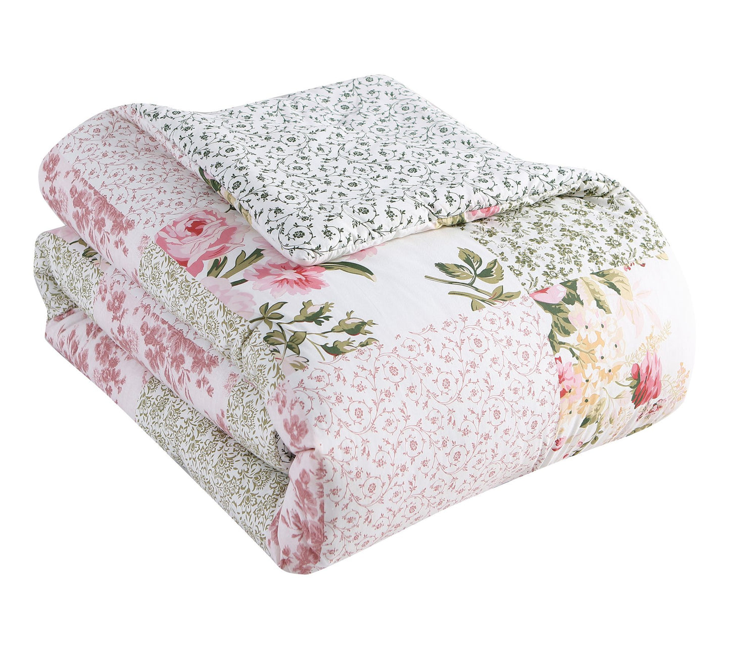 Laura Ashley Ai lyn Red Twin Co mforter Sham Bo nus Set